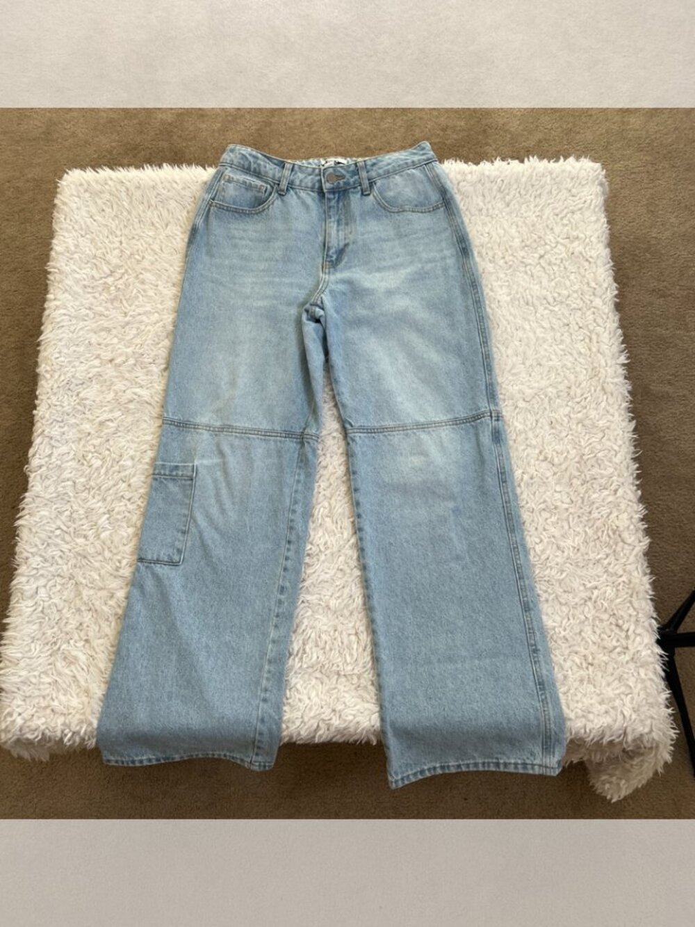Forever 21 Cargo Jeans Pants Relaxed Fit Size 27